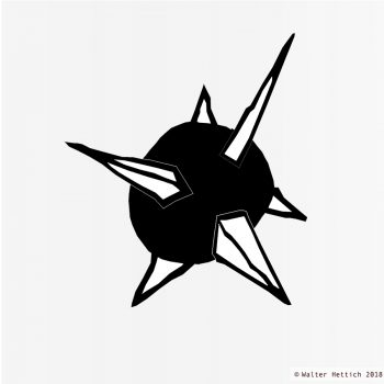 Sputnik - Zeichnung - Blackshape Anatomy